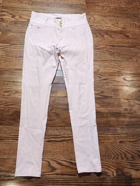 Baby Phat High Rise Triple Button Skinny Pants Juniors Sz 13 Pink Y2K Aesthetic
